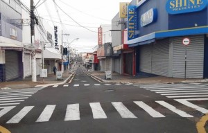 Justiça de Marília determinou seguir decreto do governador - Rua São Luiz - quarentena
