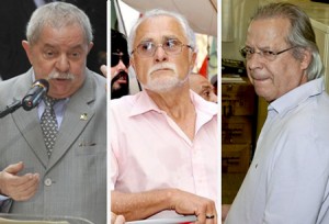 Dirceu e Genoino pagam por Lula - manchete postada no site: www. novooeste.com tendo como fonte o Estadão