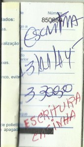 Usuário provou através do canhoto do cheque o pagamento por uma escritura. Depois de quase um ano, a vítima  descobriu o estelionato após a reportagem