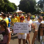 Durante os protestos era comum ver cartazes como estes...