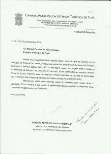 Clique sobre documento que autoriza empenho de viagem