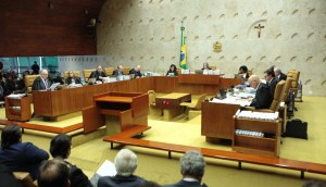 Ministros durante a sessão de julgamento do habeas corpus preventivo pedido pela defesa do ex-presidente Luiz Inácio Lula da Silva (Foto: Carlos Moura/SCO/STF)