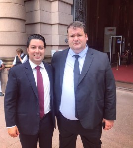 Advogado Ricardo Negrão e Tiago Matias