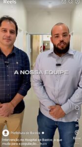 BASTOS-EDER-CASTRO-E-DIRETOR-HOSPITAL-167x300 Hospital de Bastos libera idoso com cateter no braço