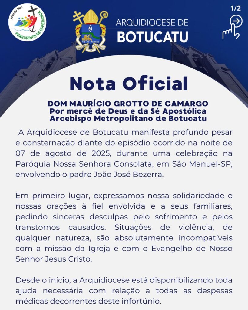 diocese-819x1024 Padre campeão de jiu-jitsu espanca fiel tentando exorcizá-la de “espírito”